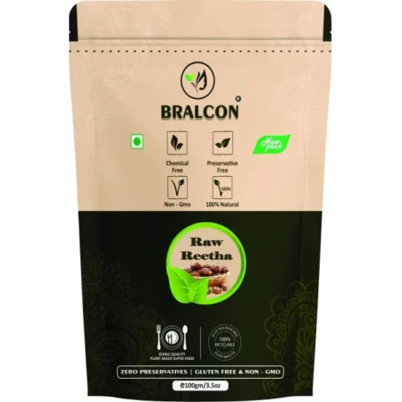 BRALCON Organic Raw Reetha -100g |Soapnuts for Hair |100% Natural Raw Reetha |Aritha Raw Form| Raw Reetha Nuts| Whole Dried Reetha for hair growth|Scalp Treatment |Pure raw form