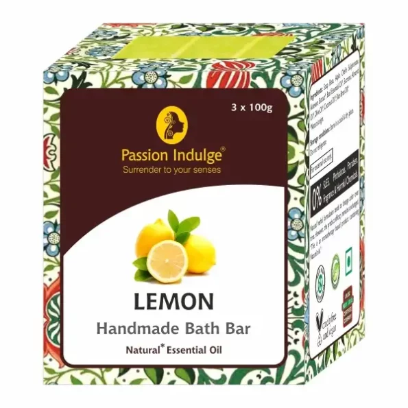 Passion Indulge Handmade Soap Natural Lemon Bath Bar (Pack of 3), Herbkart8t771zO6BeYdKL.webp, Herbkart8t771zO6BeYdKL