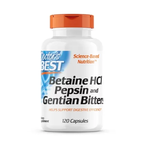 Doctor's Best Betaine Hcl Pepsin & Gentian Bitters (Support Digestive Health) - 120 Caps, Herbkart8t761C93glj66L.webp, Herbkart8t761C93glj66L