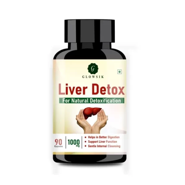 G-GLOWSIK Liver Detox Supplement Ayurvedic 1000mg with Milk Thistle - 90 Capsules, Herbkart8t761K48xeJxLL.webp,