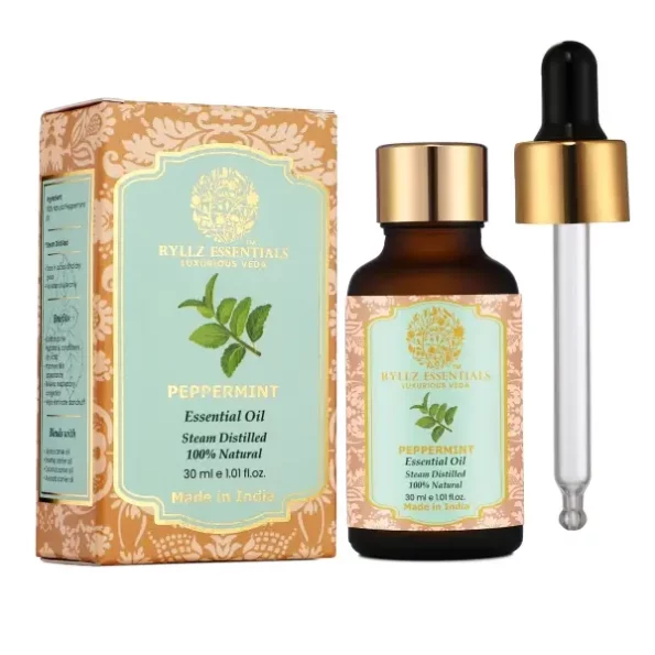 RYLLZ ESSENTIALS Peppermint Essential Oil With Glass Dropper (30ml), Herbkart8t78194V8LIKnL.webp, Herbkart8t78194V8LIKnL