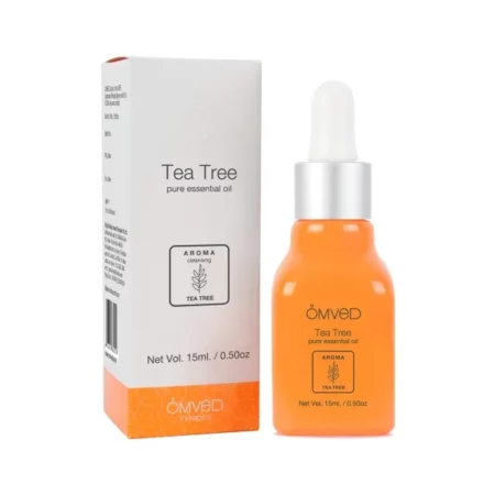 Omved Tea Tree Pure Natural Essential Oil for Skin, Hair, Face, Acne Care, 100% Pure, 15ml