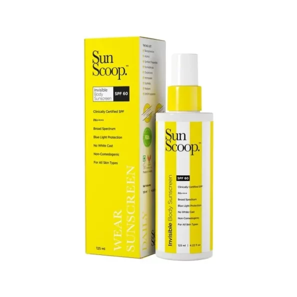 SunScoop Invisible Body SPF 60 PA++++ Sunscreen Spray For Women & Men With UV Filters Avobenzone & Octocrylene | Non-Comedogenic, Broad Spectrum, No White Cast | For Oily & Dry Skin | 125mL, Herbkart8t751sP1Vrqi4L.webp, Herbkart8t751sP1Vrqi4L