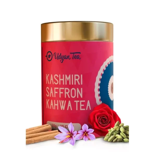 Udyan Tea Kashmiri Saffron Kahwa Green Tea - 50g, Herbkart8t771dWnMWXDkL.webp, Herbkart8t771dWnMWXDkL