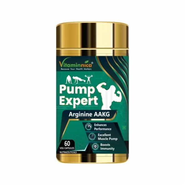 Vitaminnica Arginine AAKG 60 Veg Capsules available on Herbkart