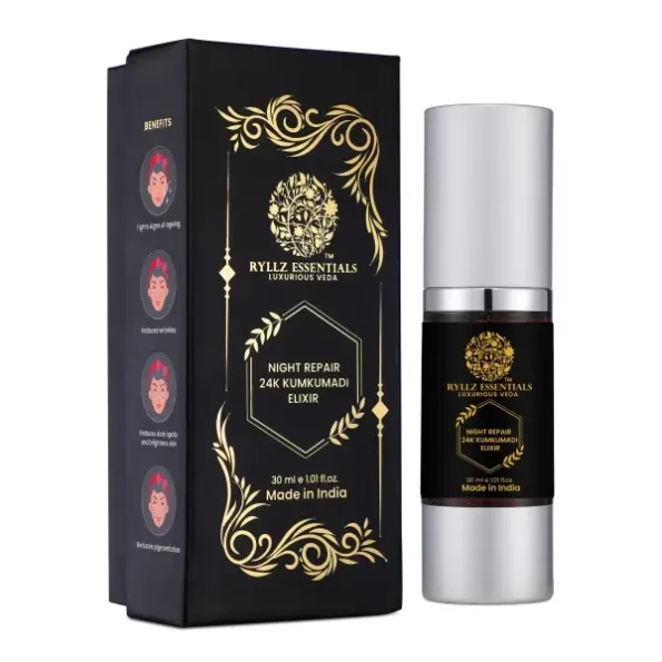 RYLLZ ESSENTIALS 24K Kumkumadi Elixir 30ML, Herbkart8t781ajRlazwML.webp, Herbkart8t781ajRlazwML