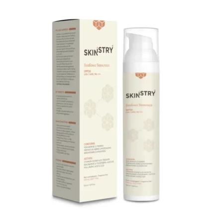 SKINISTRY Sunfence Sunscreen SPF 50, Brightening & Hydrating | Non-Greasy, Quick-Absorbing, Zero White Cast | For Women & Men | Broad Spectrum, UVA/UVB/PA+++ | For All Skin Types - 50ml