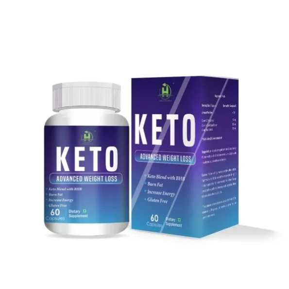 Healthy Nutrition Keto Advanced Weight Loss Formula with Green Tea Extract, Garcinia Cambogia 60 Capsules available on Herbkart