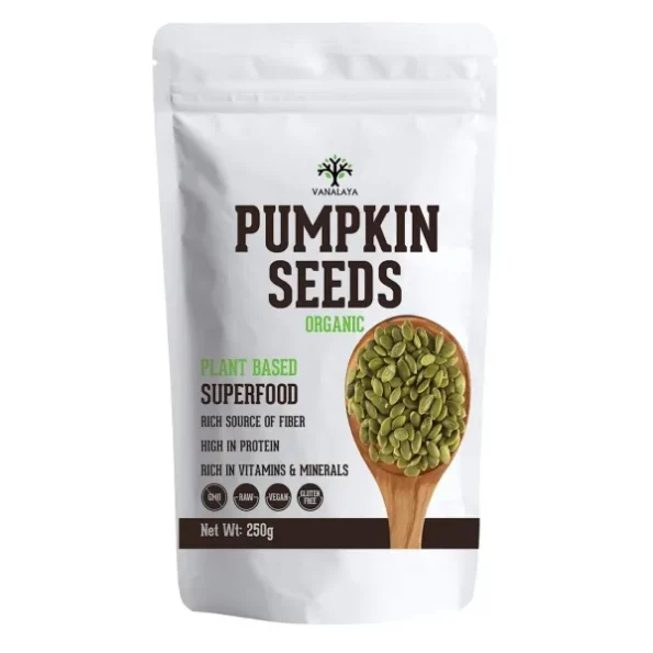 Vanalaya Organic Pumpkin Seeds - 250gm available on Herbkart