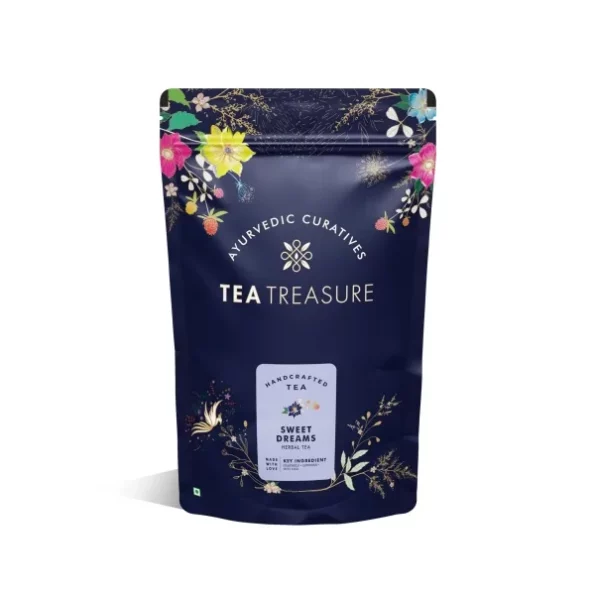 Tea Treasure Sweet Dreams Caffeine Free Tea 50gm available on Herbkart