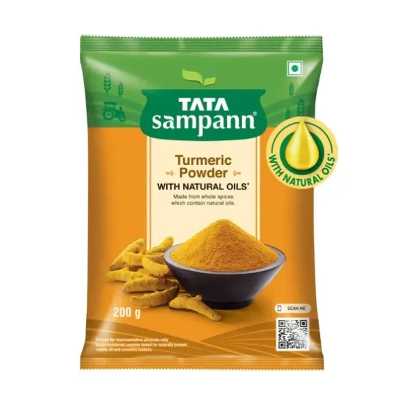 Tata Sampann Turmeric Powder With Natural Oils, 200g, Haldi Powder, Herbkart8t761ezTYMO1fL.webp, Herbkart8t761ezTYMO1fL