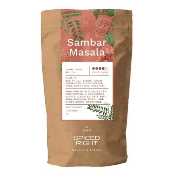 Spiced Right Sambar Masala 200g available on Herbkart