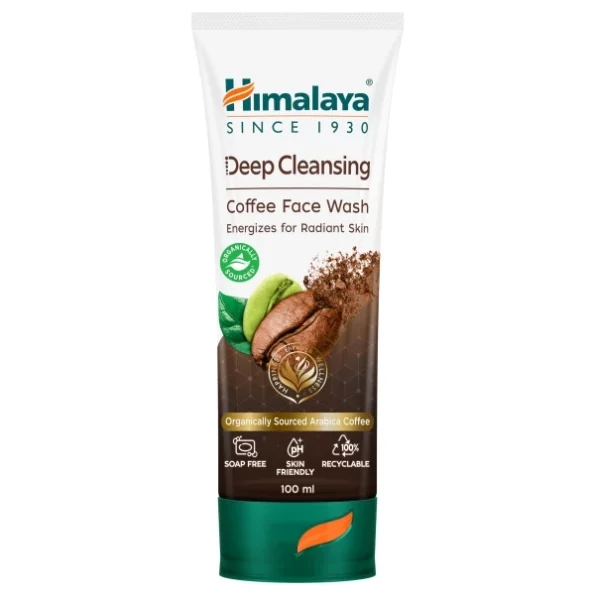 Himalaya Deep Cleansing Coffee Face Wash 100 ml available on Herbkart