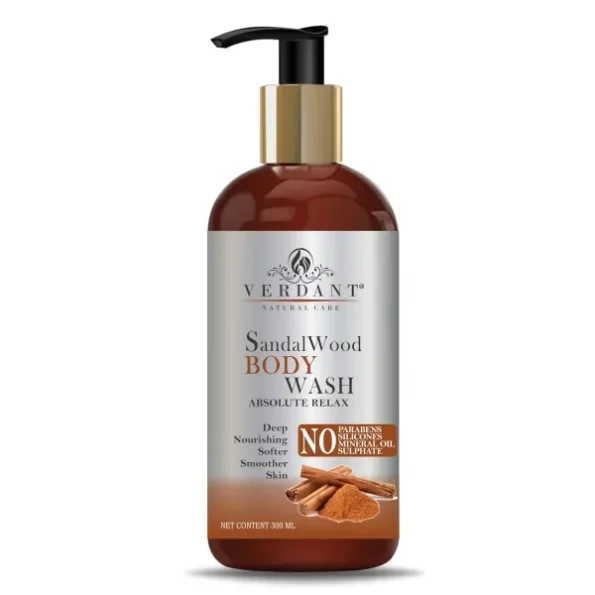 Verdant Natural Care Sandalwood Both & Shower Gel - 300 ml available on Herbkart