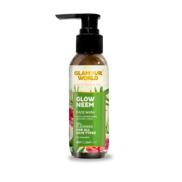 Glamour World Ayurvedic Glow Neem Face Wash available on Herbkart