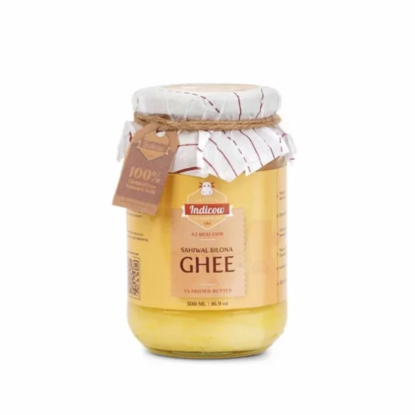 Indicow Organic Dairy Foods Pure Authentic A2 Ghee (500ml, Sahiwal), Herbkart8t761lJZwbSX20L.webp, Herbkart8t761lJZwbSX20L