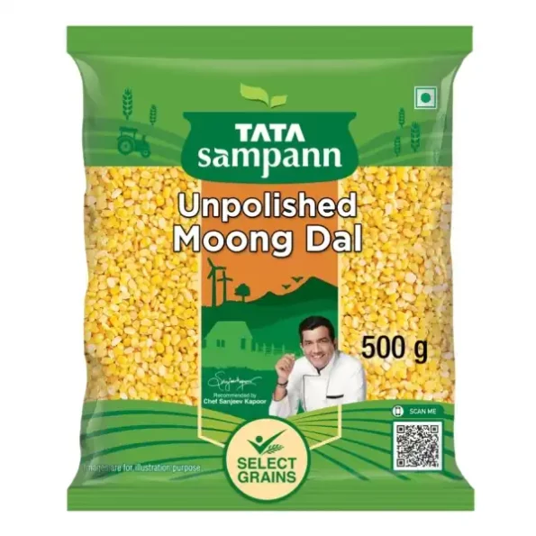 Tata Sampann Unpolished Moong Dal (Split), 500g, Herbkart8t7719of-3M0L.webp, Herbkart8t7719of 3M0L