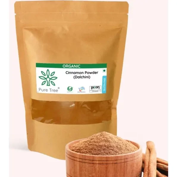 Pure Tree Certified Organic Dalchini Powder 100 Gm available on Herbkart