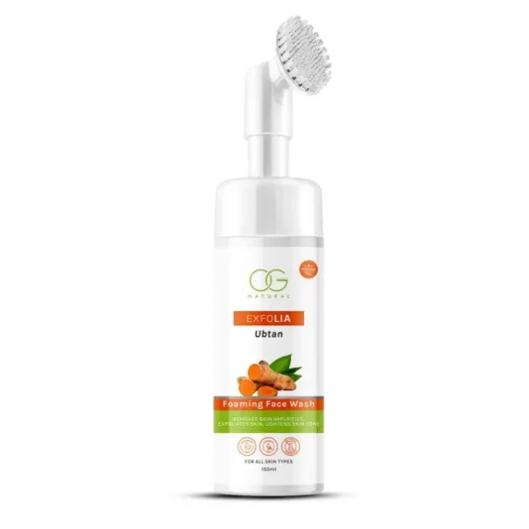 OG Beauty Natural Exfolia Ubtan Foaming Face Wash | Reduce Wrinkles and Fine Lines | Natural Ingredients | Deep Cleansing | For All skin type | 150ml, Herbkart8t761twayf9TOL.webp, Herbkart8t761twayf9TOL