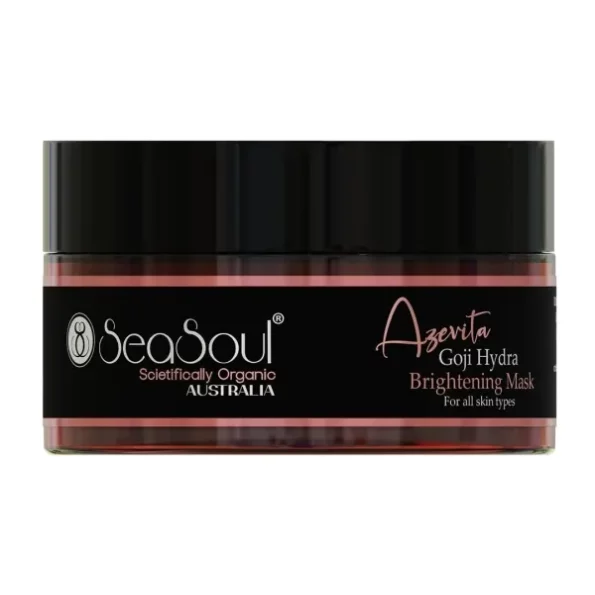 SeaSoul Goji Hydra Brightening Face Mask Enriched with Hyaluronic Acid, Azelaic, Glutathione & Goji Berries (100 g) available on Herbkart