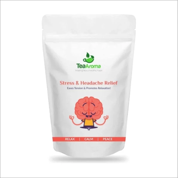 Tea Aroma - Stress & Headache Relief Tea - 50 g available on Herbkart