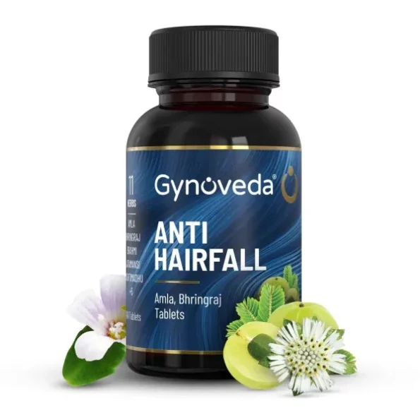 Gynoveda Anti Hair Fall Ayurvedic Tablets, 240 Tablets available on Herbkart