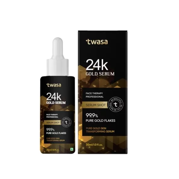 Twasa 24k Gold Face Serum, 30ml available on Herbkart