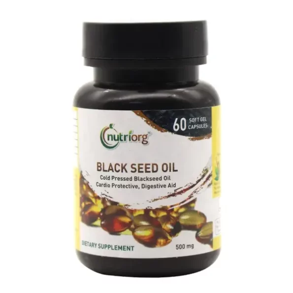 Nutriorg Black Seed Oil, 500 mg Capsule, 60 Soft Gel Capsules available on Herbkart