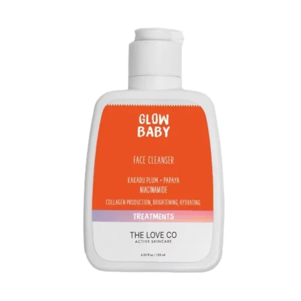 THE LOVE CO Vitamin C Face Wash - Kakadu Plum, Papaya & Niacinamide Face Cleanser | For Radiant & Hydrated Skin | Paraben-Free Cleanser for Men & Women | 125ml, Herbkart8t741d-f-1bfxL.webp, Herbkart8t741d f
