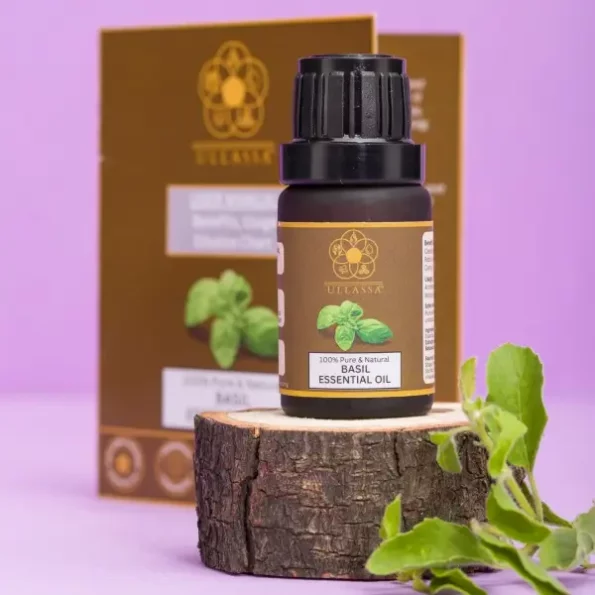 ULLASSA Basil Essential Oil available on Herbkart