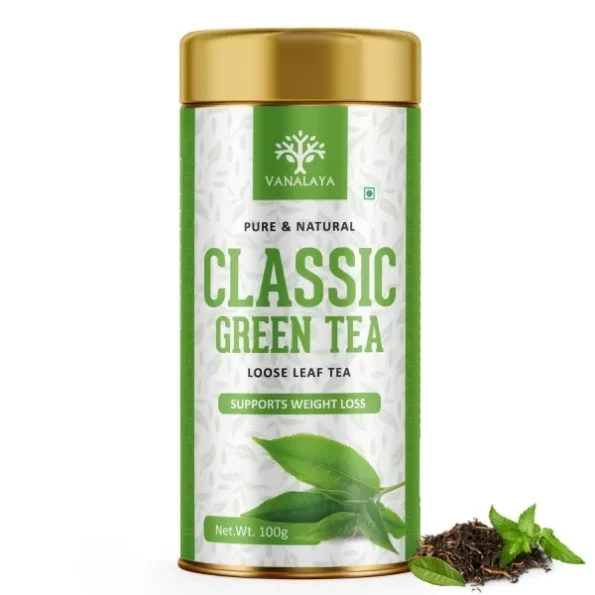 Vanalaya Classic Green Tea 100gm available on Herbkart