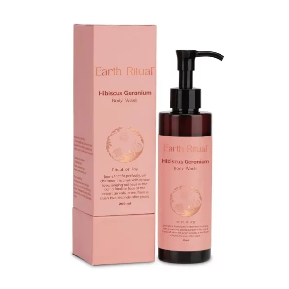 Earth Ritual Hibiscus Geranium Body Wash Skin 200ml available on Herbkart