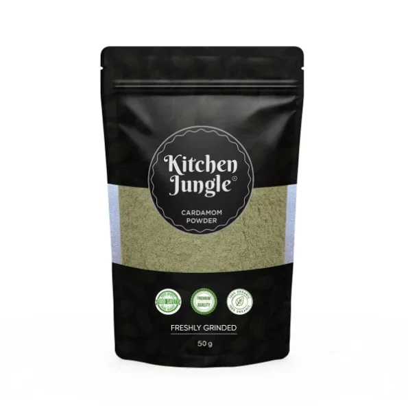 Kitchen Jungle Elaichi Powder Green Cardamoms (50 Grams) available on Herbkart