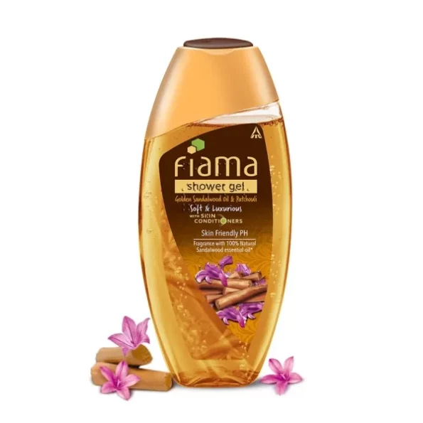 Fiama Body Wash Shower Gel Golden Sandalwood Oil and Patchouli, 250ml available on Herbkart