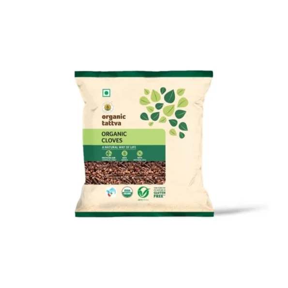 Organic Tattva Cloves, 50g available on Herbkart