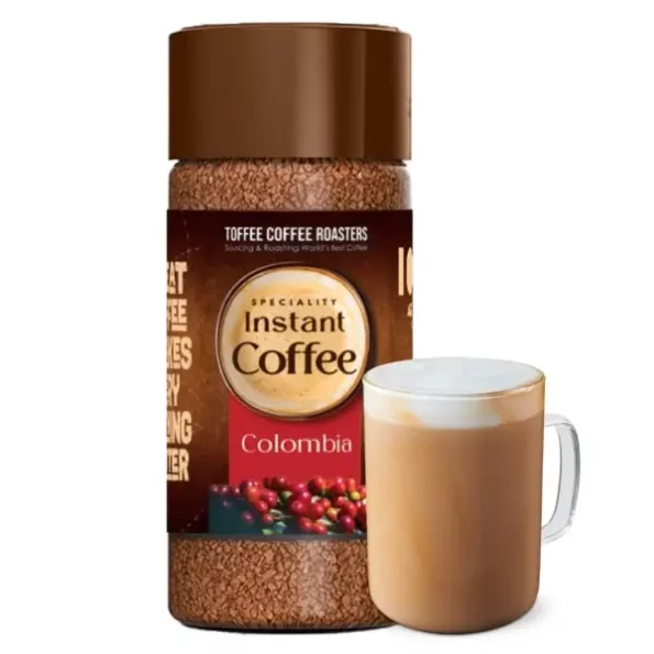 Toffee Coffee Roasters Instant Coffee 50 gm, Columbia Instant Coffee available on Herbkart