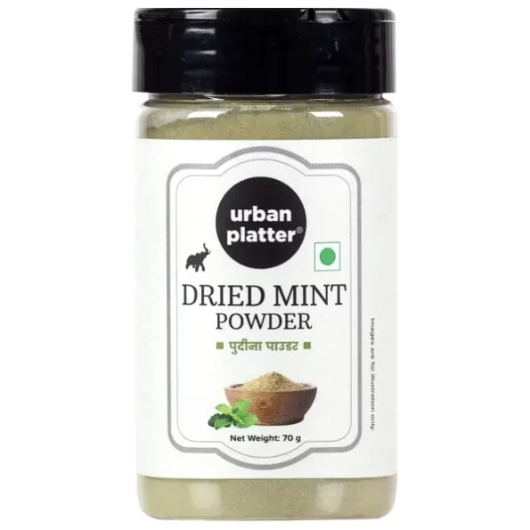 Urban Platter Dried Mint Powder Shaker Jar, 70g, Herbkart8t7710OELwIV2L.webp, Herbkart8t7710OELwIV2L