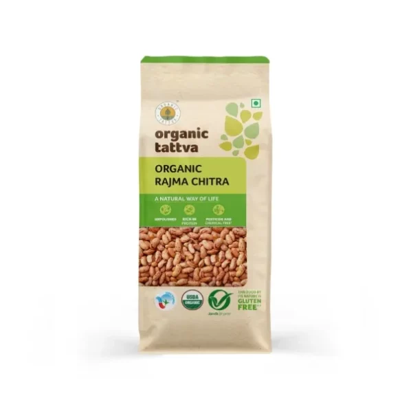 Organic Tattva Rajma Chitra, 500g available on Herbkart