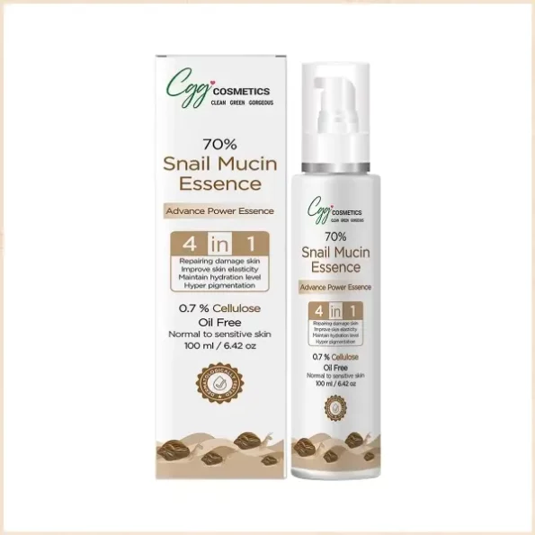 CGG Cosmetics 70% Snail Mucin Essence- 0.7% Cellulose - 100ml available on Herbkart