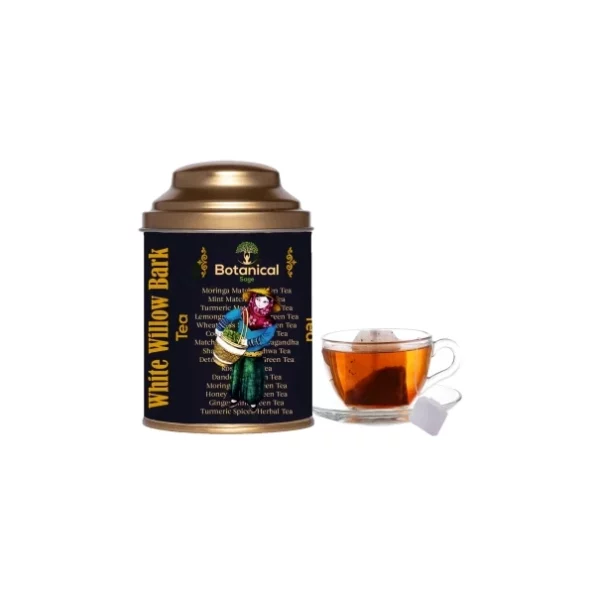 Botanical Sage- White Willow Bark Tea 30 Pyramid Tea Bags | Relieves Headache | Selected | Luxury Tea, Herbkart8t761P4vbgBHuL.webp, Herbkart8t761P4vbgBHuL