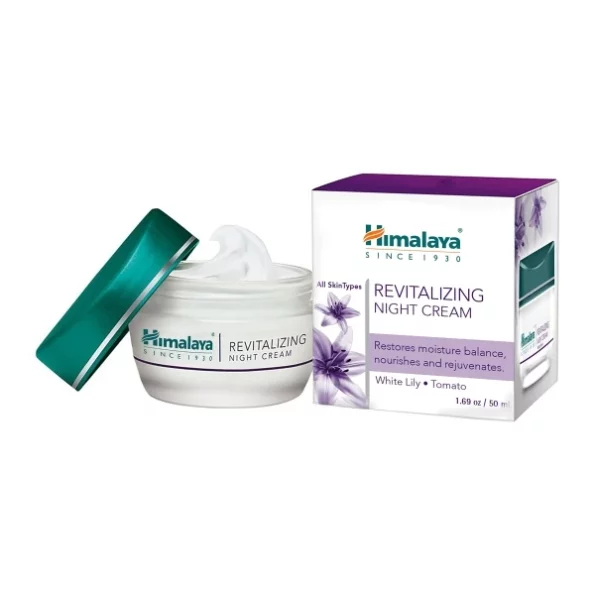 Himalaya Revitalizing Night Cream with white lily 50g available on Herbkart