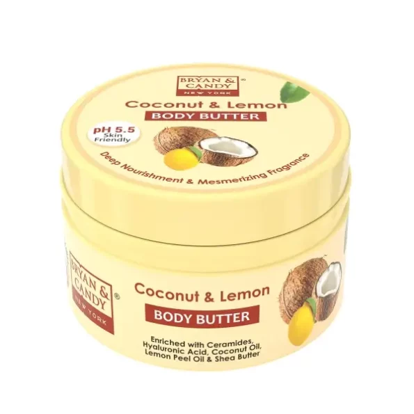 BRYAN & CANDY Coconut & Lemon Body Butter pH 5.5 (200gm) available on Herbkart