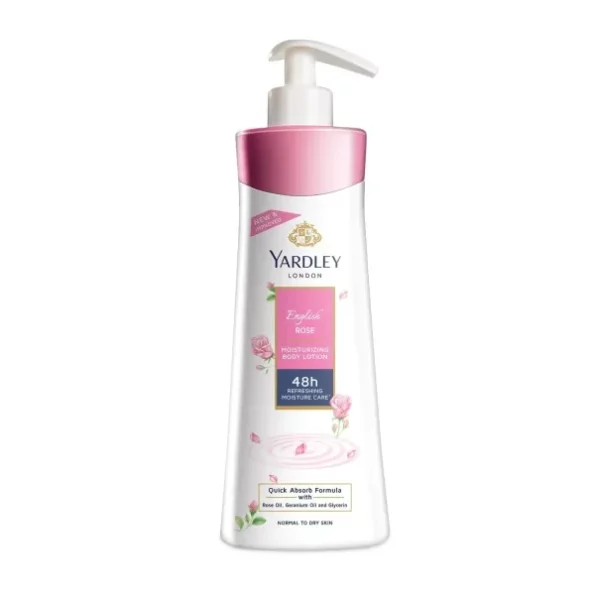 Yardley London English Rose Moisturising Hand & Body Lotion, 350ml+50ml available on Herbkart