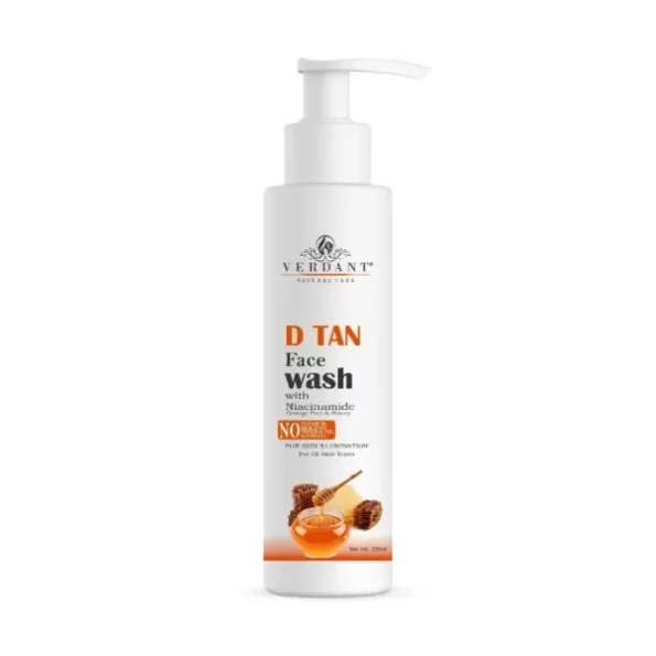 Verdant Natural Care D Tan & Tan Removal Face Wash - 200 Ml available on Herbkart