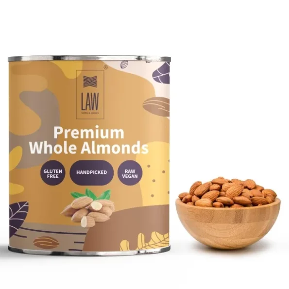 looms & weaves - Premium Whole Almonds(Mamra) - 250 gm available on Herbkart