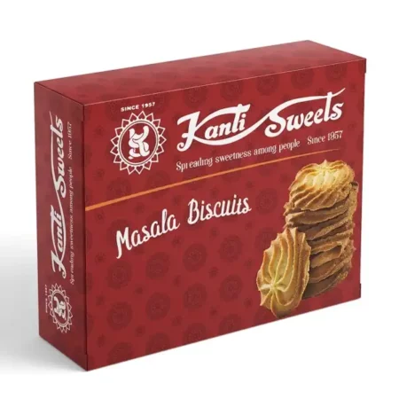 Kanti Sweets Masala Biscuits, Made With Refined Wheat Flour And Natural Spices - 250g (Pack of 1)