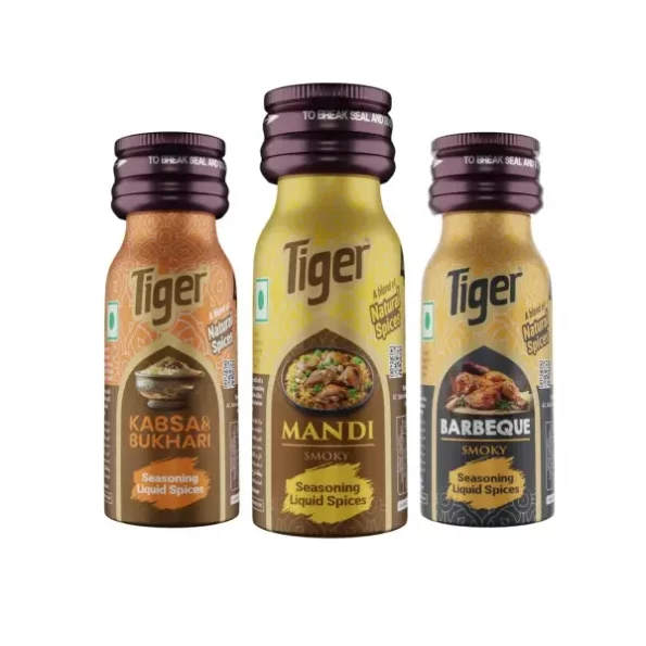 Tiger Mandi, Tiger Kabsa Bukhari, Tiger Barbeque Smoky Food Essence Seasoning Liquid Spices - 18 * 3-54 ML, Herbkart8t771FgZ1oxklL.webp,