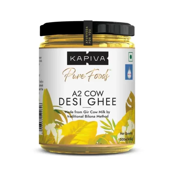 Kapiva A2 Cow Desi Ghee 500 ml available on Herbkart