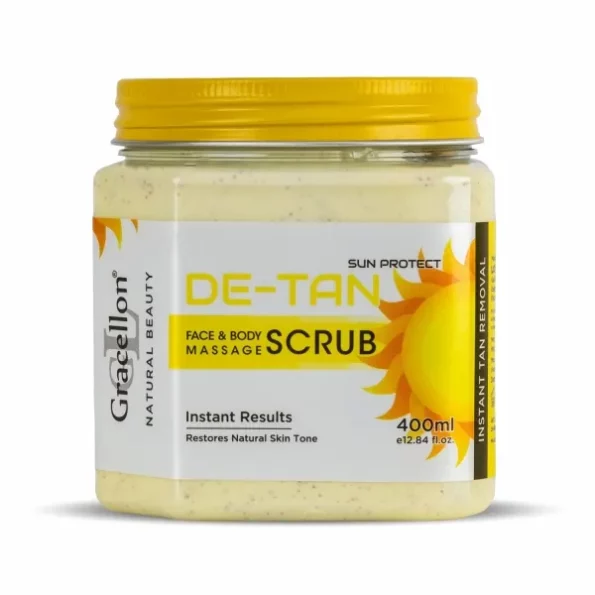 Gracellon De-Tan Face & Body Massage Scrub available on Herbkart