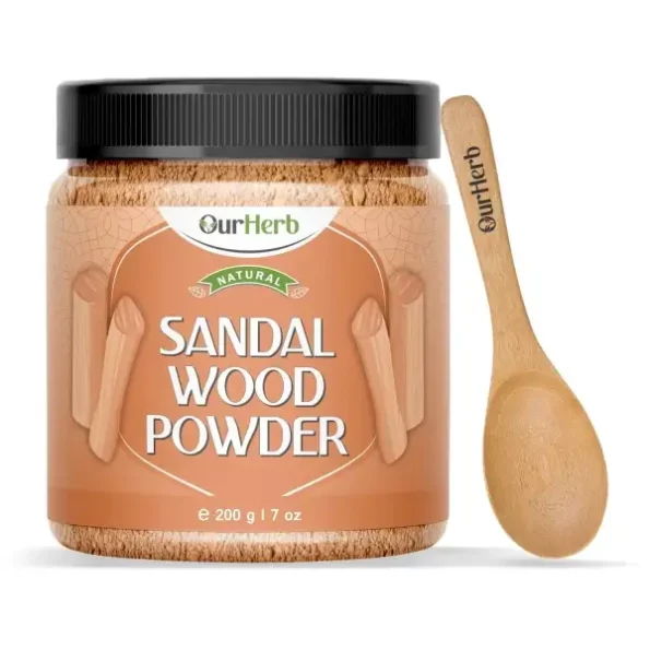 OurHerb Organic Sandalwood Powder Face Pack - 200g available on Herbkart